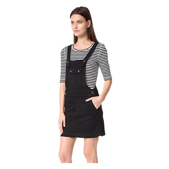 7 For All Mankind Denim - For All Man Kind Black Overall Dress